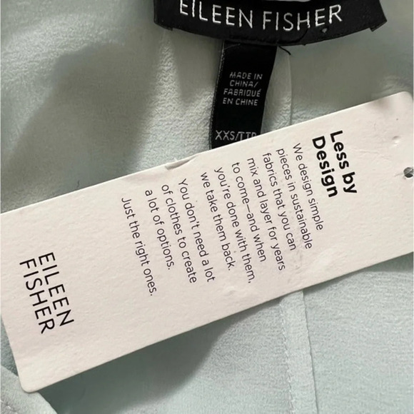 Eileen Fisher pale blue
Sheer Silk V-Neck kaftan Dress w/ Belt - Picture 11 of 14